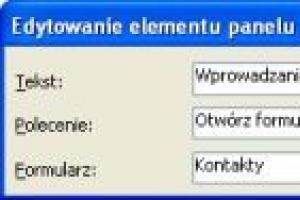 Modyfikowanie panelu sterowania w programie Access