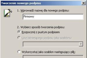 Dodawanie podpisu do wiadomości e-mail