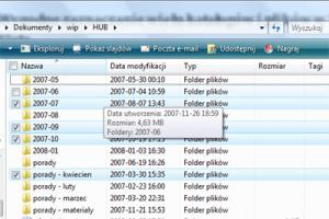 Wygodne zaznaczanie wielu katalogów i plików w Windows Vista