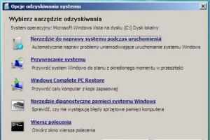 Problemy z uruchomieniem Visty – naprawa sektorów MBR i boot sectora