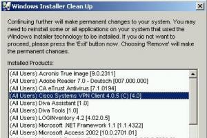 Porządkowanie rejestru z wykorzystaniem Windows Installer CleanUp