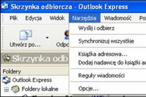 Blokada dostępu do ustawień kont pocztowych w Outlook Express