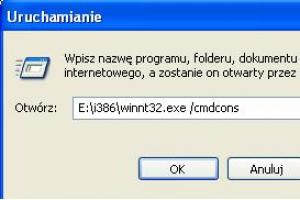 Rozwiązywanie problemów z uruchamianiem systemu Windows za pomocą konsoli odzyskiwania