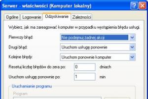 Nieprzerwana praca komputera podczas wystąpienia błędu usługi w Windows