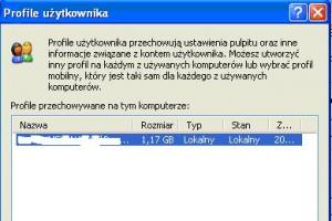 Rozwiązywanie problemów z profilami użytkowników