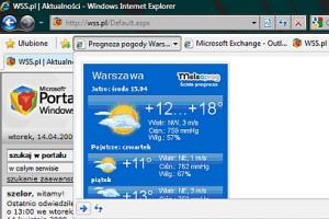 Obiekty Web Slice w przeglądarce Internet Explorer 8