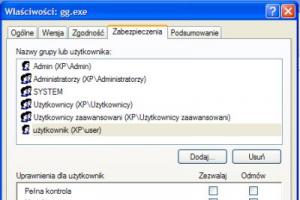 Blokowanie użytkownikom możliwości uruchamiania programów za pomocą atrybutów NTFS