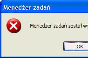 Zablokowany Menedżer zadań Windows