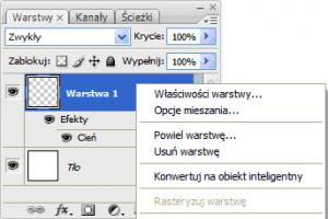 Adobe Photoshop: kopiowanie stylu warstwy