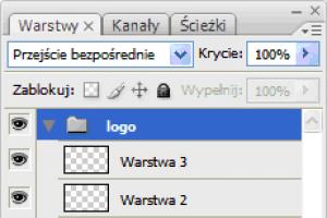 Grupowanie warstw w Adobe Photoshop