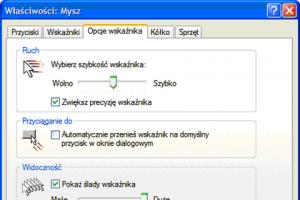 Denerwujący ślad kursora myszki