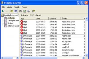 Szybkie wyszukiwanie informacji o błędach w dziennikach zdarzeń 