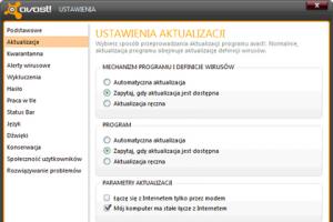 Konfiguracja avast! Free Antivirus