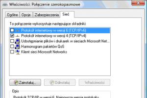 Optymalizacja połączenia internetowego w Windows Vista