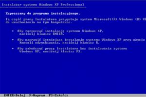 Naprawa plików systemowych Windows XP z użyciem płyty instalacyjnej