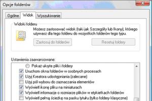 Wyłączanie wyświetlania miniaturek w Windows Vista