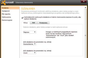 Konfiguracja szybkiego skanowania w avast! Free Antivirus