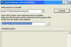 Problem z deinstalacją avast! Free Antivirus