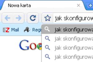 Google Chrome - wyszukiwanie z paska adresu