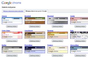 Zmiana wyglądu przeglądarki Google Chrome