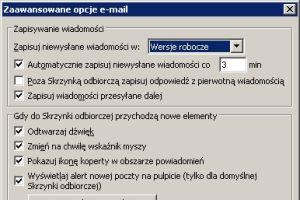 Ustawianie powiadomień o nowych wiadomościach e-mail