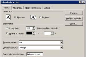 Dopasowywanie wydruków do konkretnej ilości stron w Excelu