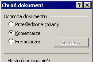 Zabezpieczanie dokumentów programu Word