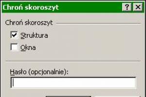 Ochrona struktury skoroszytu