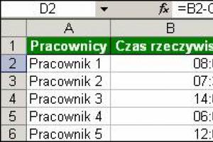Problemy z odejmowaniem wartości czasu – wskazówki