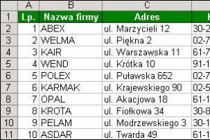 Automatyczne rozdzielenie tekstu do dwóch komórek