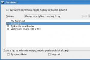 Autotekst w OpenOffice Writer