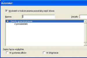 Writer – Zastosowanie Autotekstu w dokumencie